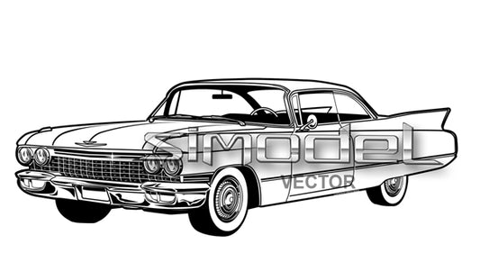 Cadillac Coupe Deville svg vector