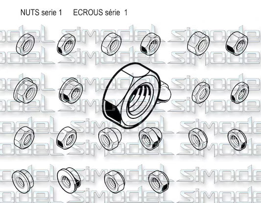 Nuts 1, nuts and bolts, serie 1 fasteners, serie 1 svg,eps,ai,png