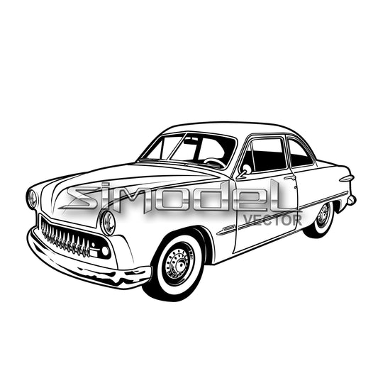 Ford Bisiness 1951, svg,  eps, ai, png, jpg