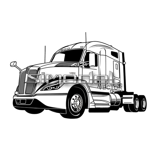 Semi truck Kenworth T 640