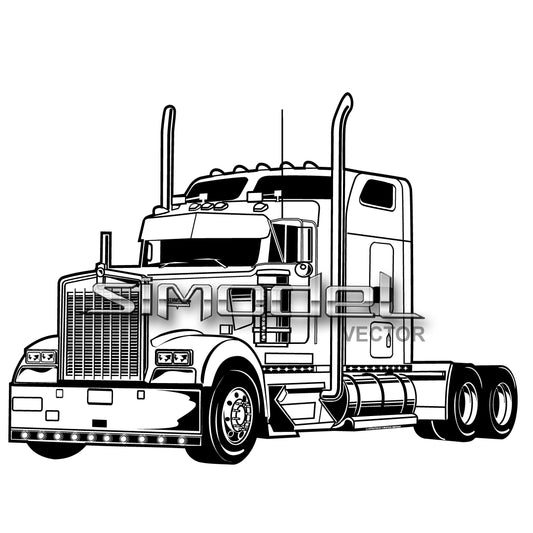 Semi truck Kenworth