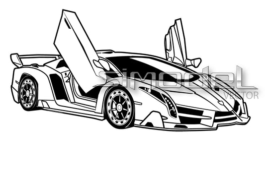 Lamborghini Veneno open doors