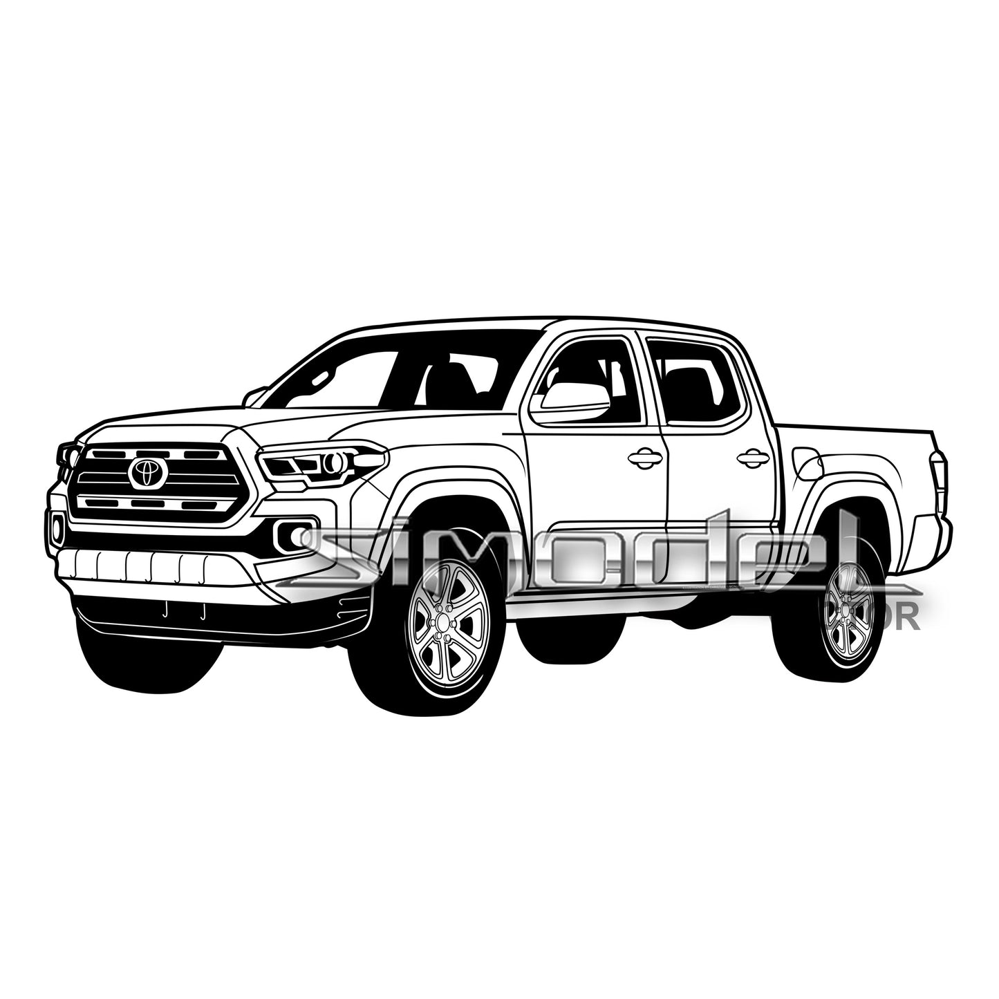 Toyota Tacoma svg,ai,eps,dxf,pdf,png, jpg (Copy)